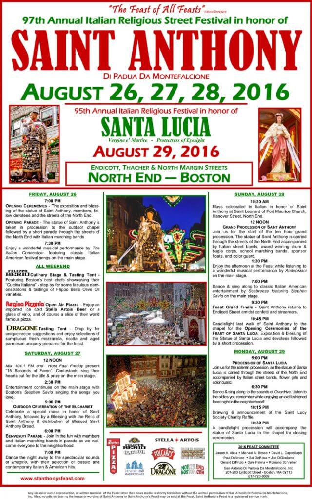 97th Annual Italian Religious Street Festival in Honor of St. Anthony