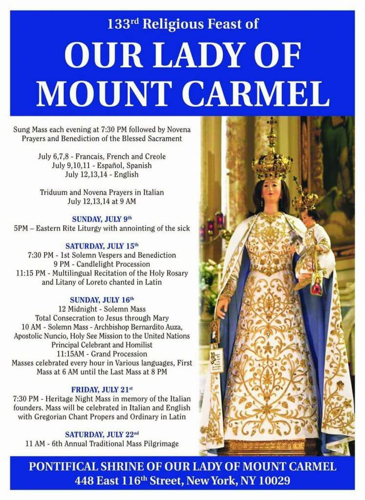 Our Lady of Mt. Carmel Procession