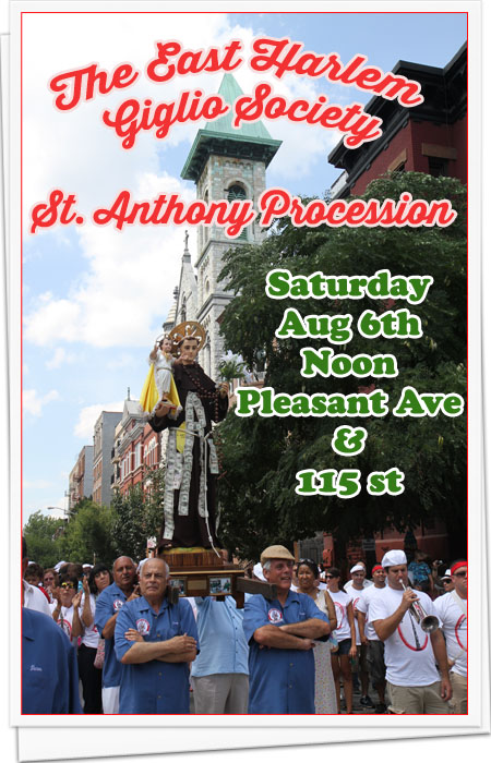 Saint Anthony Procession Saturday August 6 at Noon
